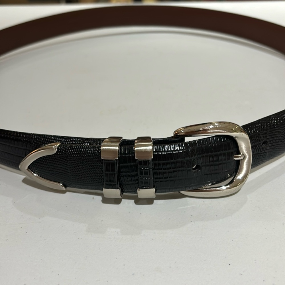 Black Leather Golf Belt 42”